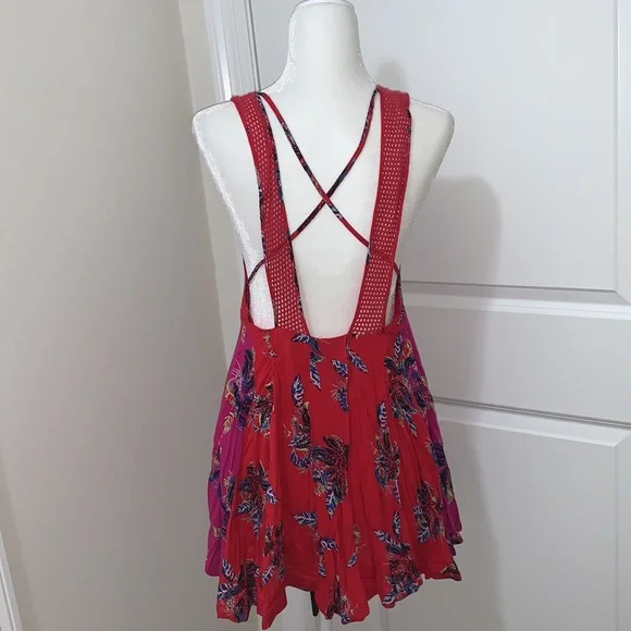 Pink & Red Floral “Thought I was Dreaming” Free People Dress - Picture 9 of 9